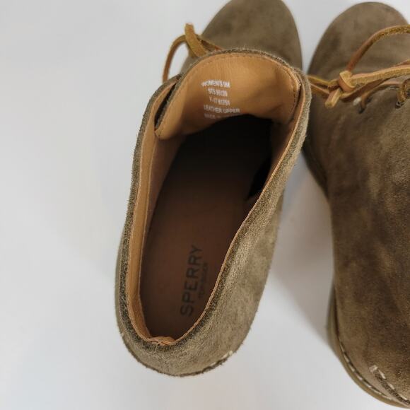 Sperry Stella Prow Women Chukka Boots Size 9 Brown Suede Wedge Heel Ankle Bootie - Picture 6 of 10